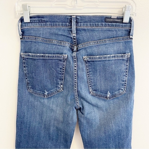 COH Citizens of Humanity Rocket Crop High Rise Skinny Jeans Size 25 released hem - Picture 9 of 14